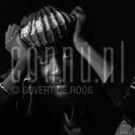 18-11-1983 Jimmy Cliff at studio in Amsterdam, The Netherlands. November 18, 1983.

[keywords]Posed, Headshot, Black & White Image, Eye Contact[/keywords]